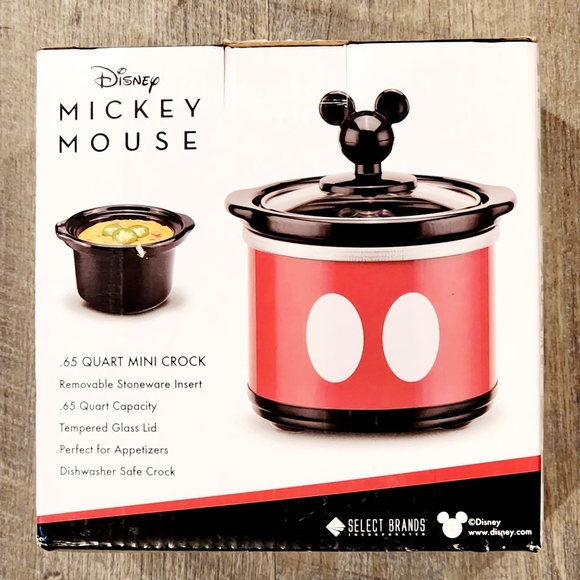 NIB Disney Kitchen Mickey Mouse Mini Crock Pot - Picture 4 of 7